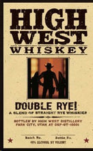 Load image into Gallery viewer, HIGH WEST WHISKEY DOUBLE RYE 750 ML (6)