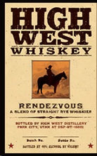 Load image into Gallery viewer, HIGH WEST WHISKEY RENDEZVOUS RYE 375 ML (12)