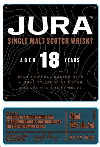 JURA SCOTCH SINGLE MALT 18 YEAR 750 ML (6)
