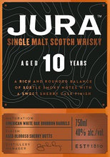 Load image into Gallery viewer, JURA SCOTCH SINGLE MALT 10 YEAR 750 ML (6)