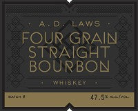 Load image into Gallery viewer, A.D. LAWS BOURBON FOUR GRAIN 750 ML (6)