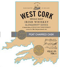 WEST CORK IRISH WHISKEY GLENGARRIFF SERIES PEAT CHARRED CASK 750 ML (6)