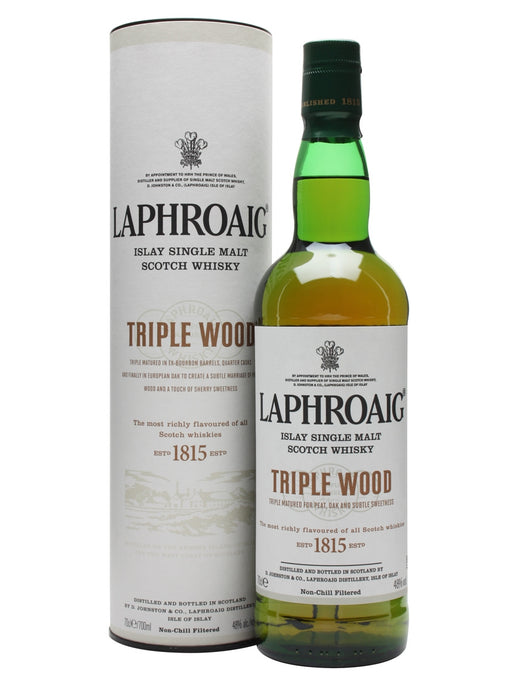 Laphroaig Scotch Triple Wood 750ml Glass Screw Top (6)