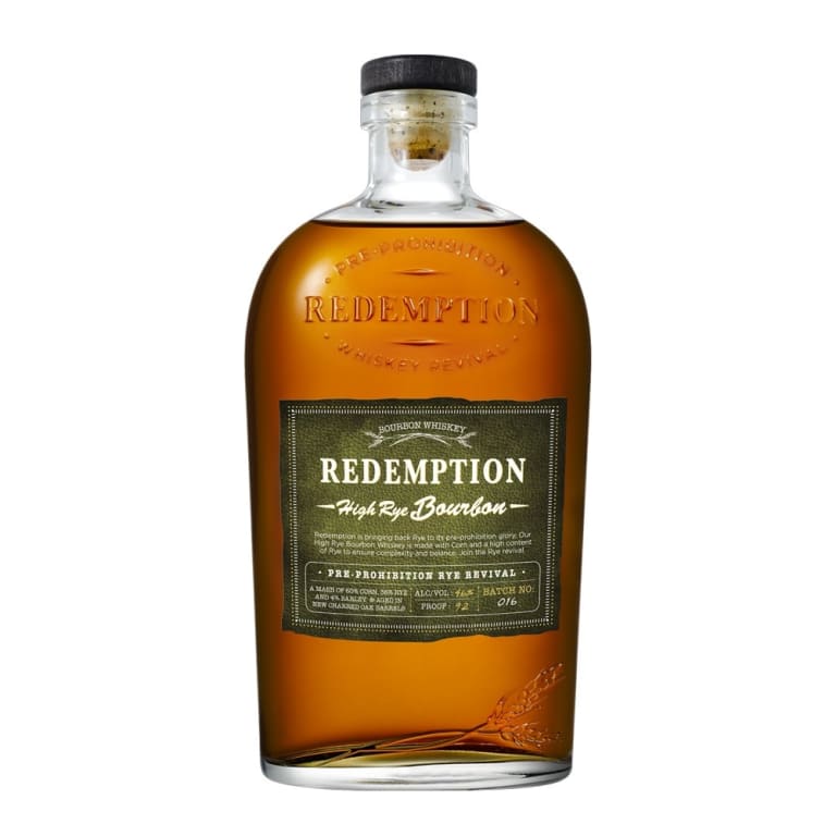 Redemption High Rye Bourbon 750ml (12)